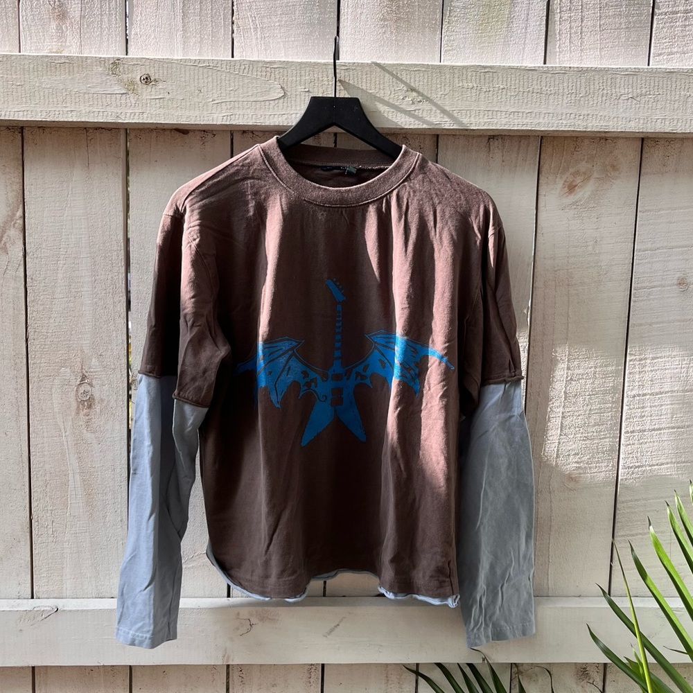 Layered Long-Sleeve Rock T-Shirt